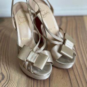 Christian Louboutin Disconoeud 140 Satin heels